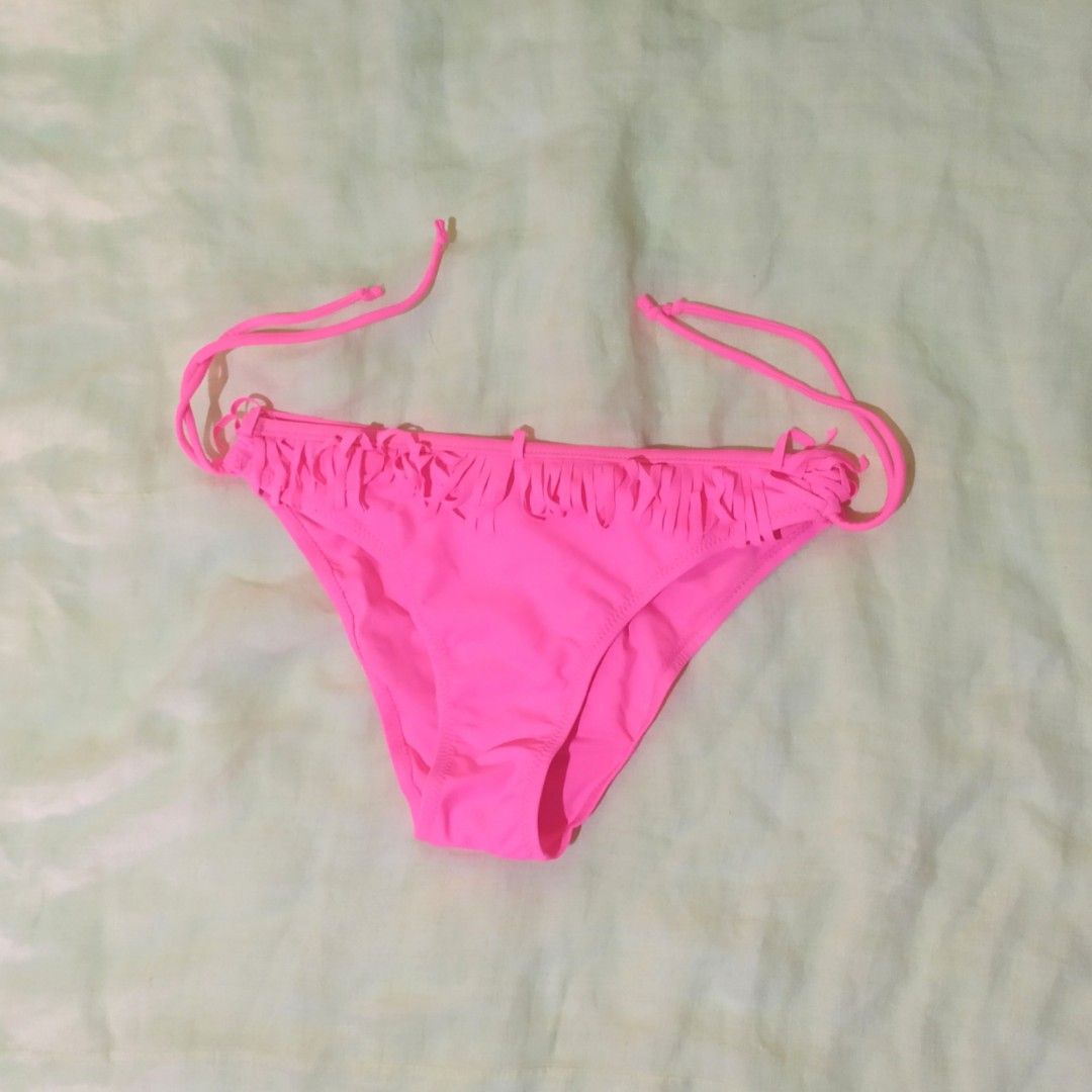 Neon pink string bikini panty, Women's Fashion, Swimwear, Bikinis ...