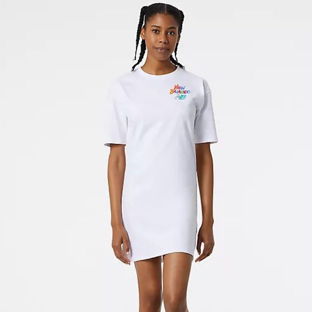 new balance t shirt dress New Balance Knee Length Athletic T Shirt Dress Women's Small Gray