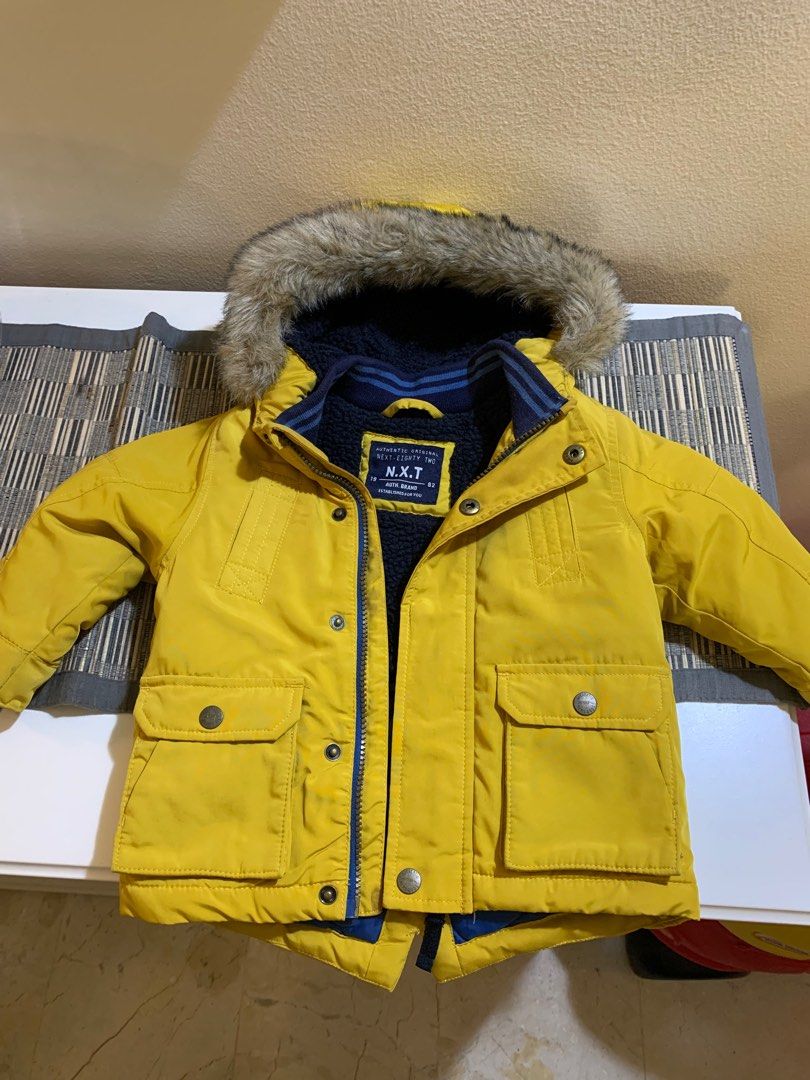 Next boys yellow coat sales