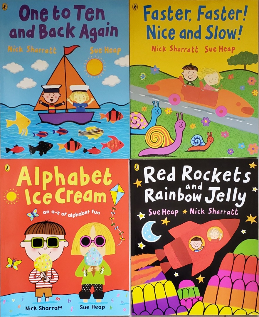 Nick Sharratt Children books x 4, 興趣及遊戲, 書本& 文具, 小朋友書