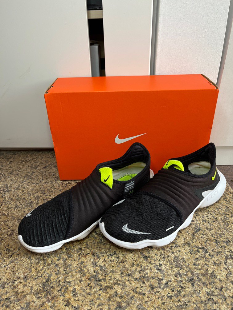 Nike Free RN Flyknit 3.0 Black Men s US10