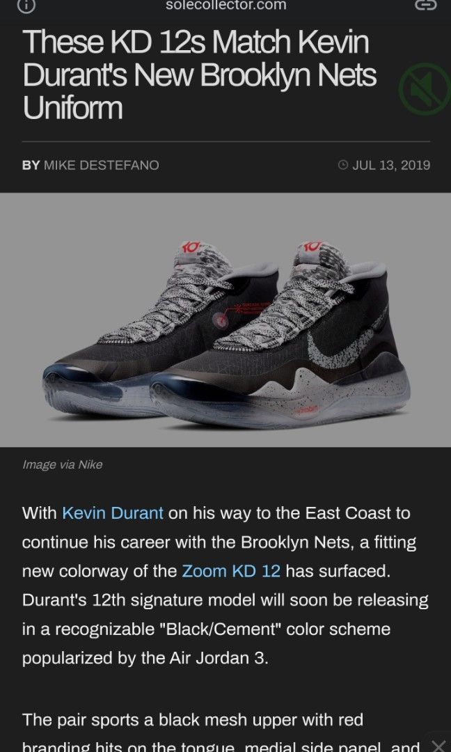 Kevin durant 12th edition deals