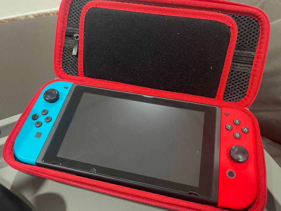 Nintendo Switch Console with Neon Blue/Neon Red Joy-Con Controller