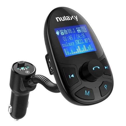 Nulaxy KM22 Bluetooth FM Transmitter Wireless Audio Adapter