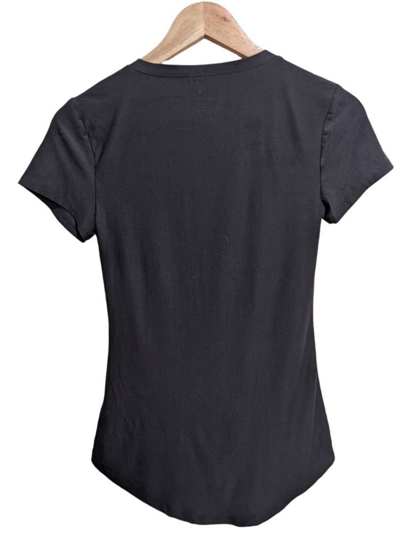 No Boundaries Junior's Long Sleeve Ribbed Crewneck T-Shirt (US