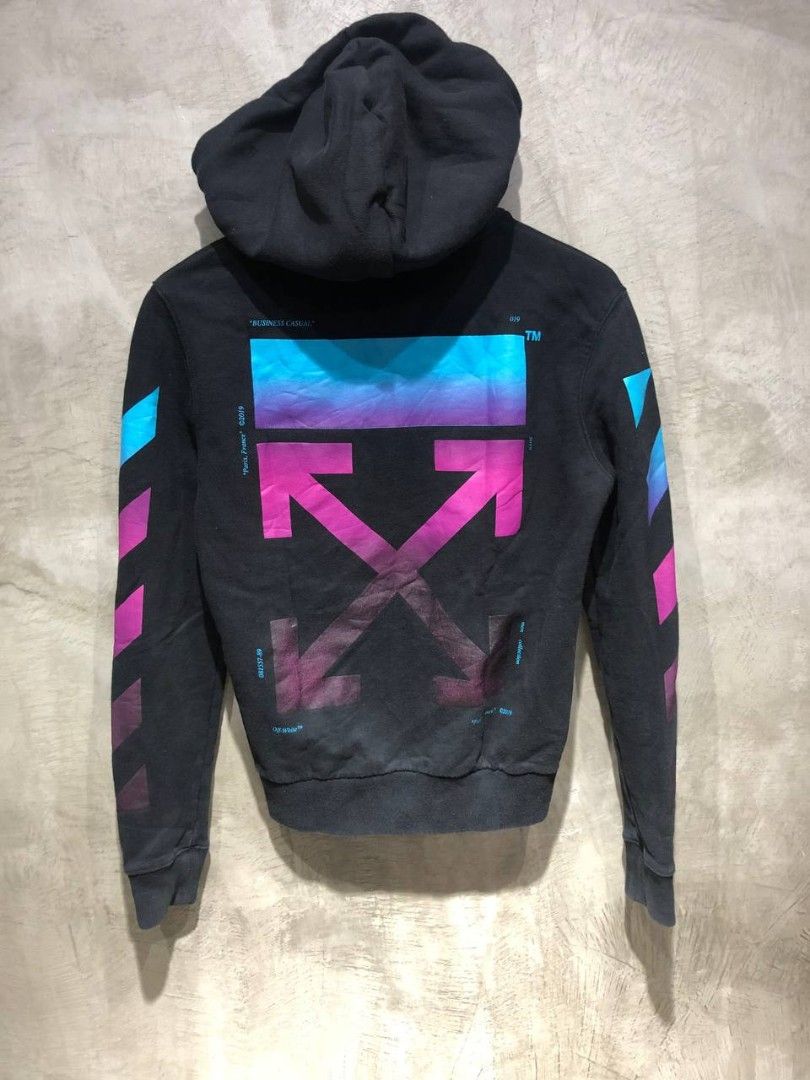 Clothing Off White Hoodie Pink And Blue Off White Hoodie