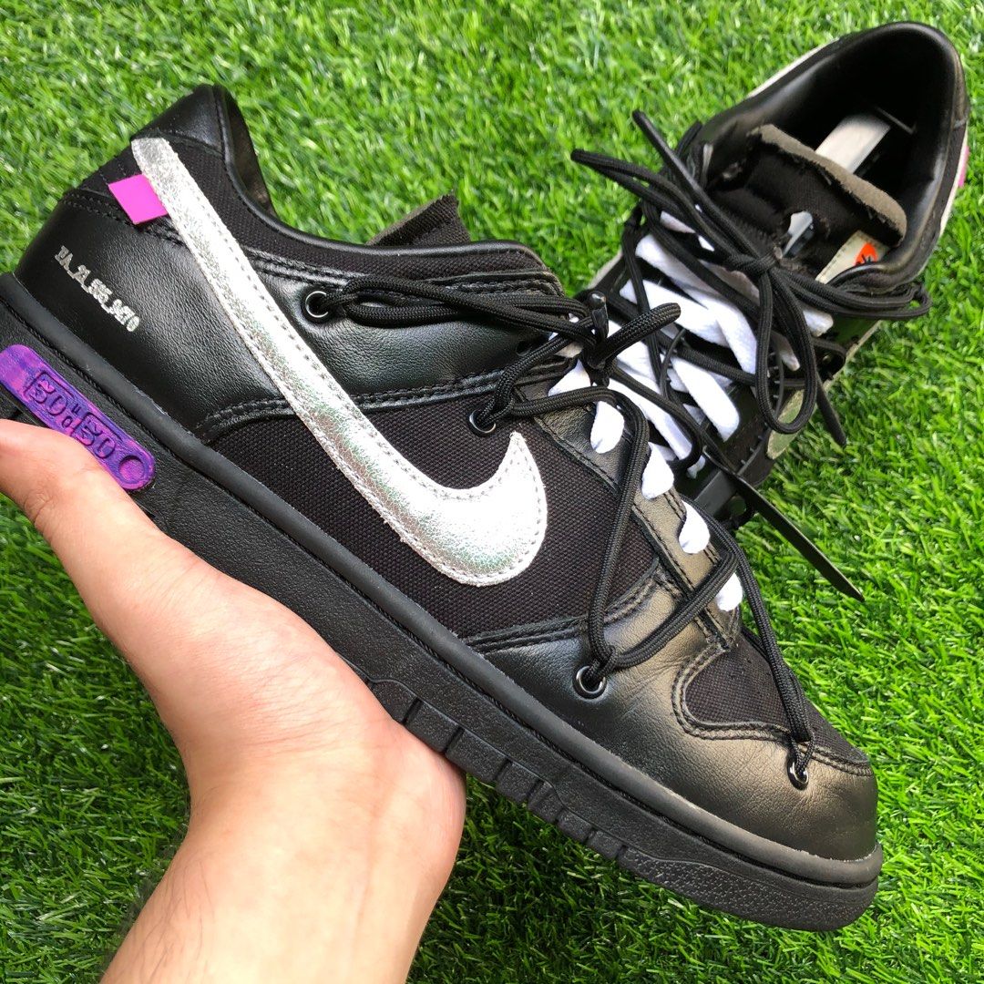 Off White x Nike Dunk Low ' The 50 ', Men's Fashion, Footwear, Sneakers on  Carousell