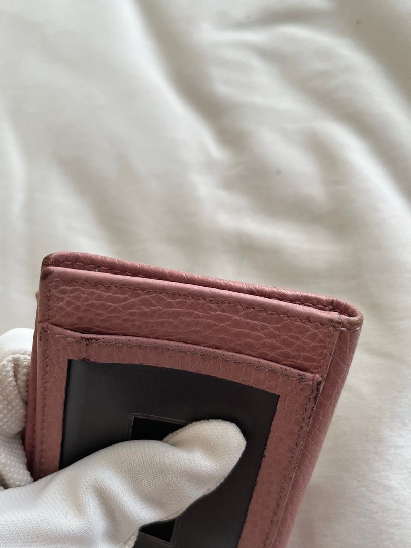 Original Gucci Leather Pocket Organizer Card holder RFID, Women's