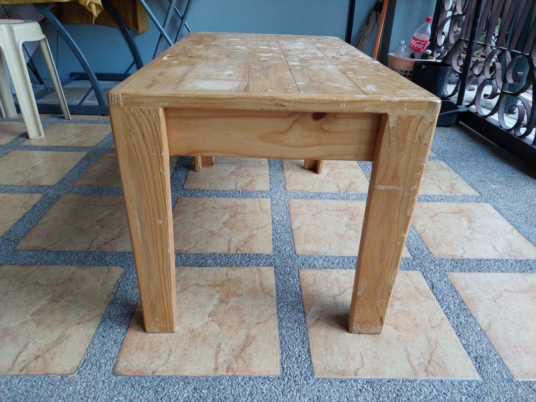 Palochina Wood Table, Furniture & Home Living, Furniture, Tables & Sets