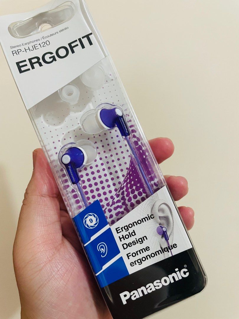 Panasonic Ergofit earphones RP-HJE120, Audio, Headphones & Headsets on ...