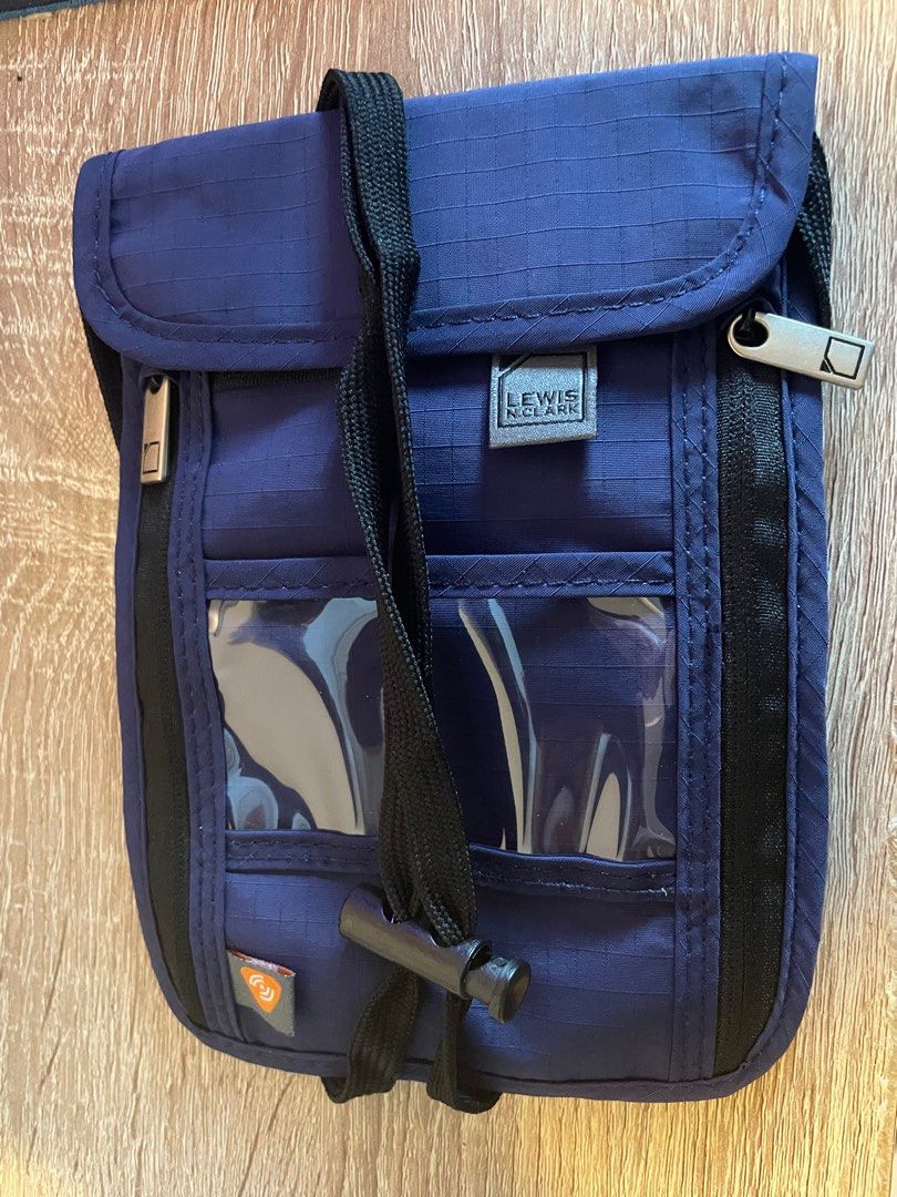 RFID neck pouch for passport and money, Men's Fashion, Bags, Belt bags