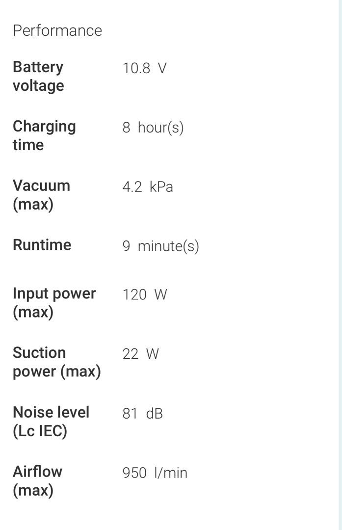 Powerful Philips MiniVac 10.8 V, TV & Home Appliances, Vacuum Cleaner