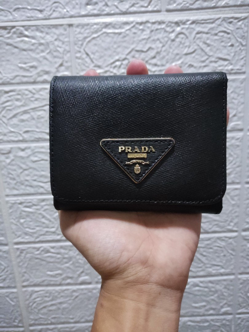 Prada Trifold Wallet (Legit), Luxury, Bags & Wallets on Carousell