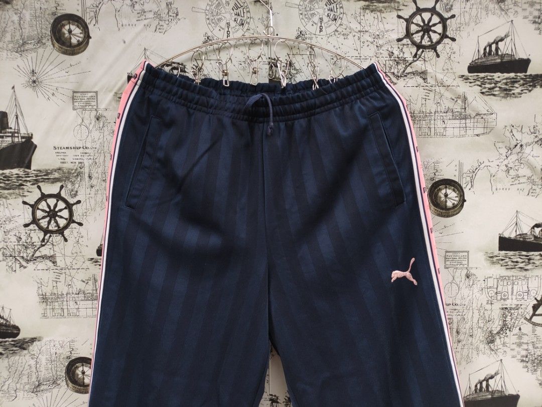 Puma taped side stripe track pants cheap