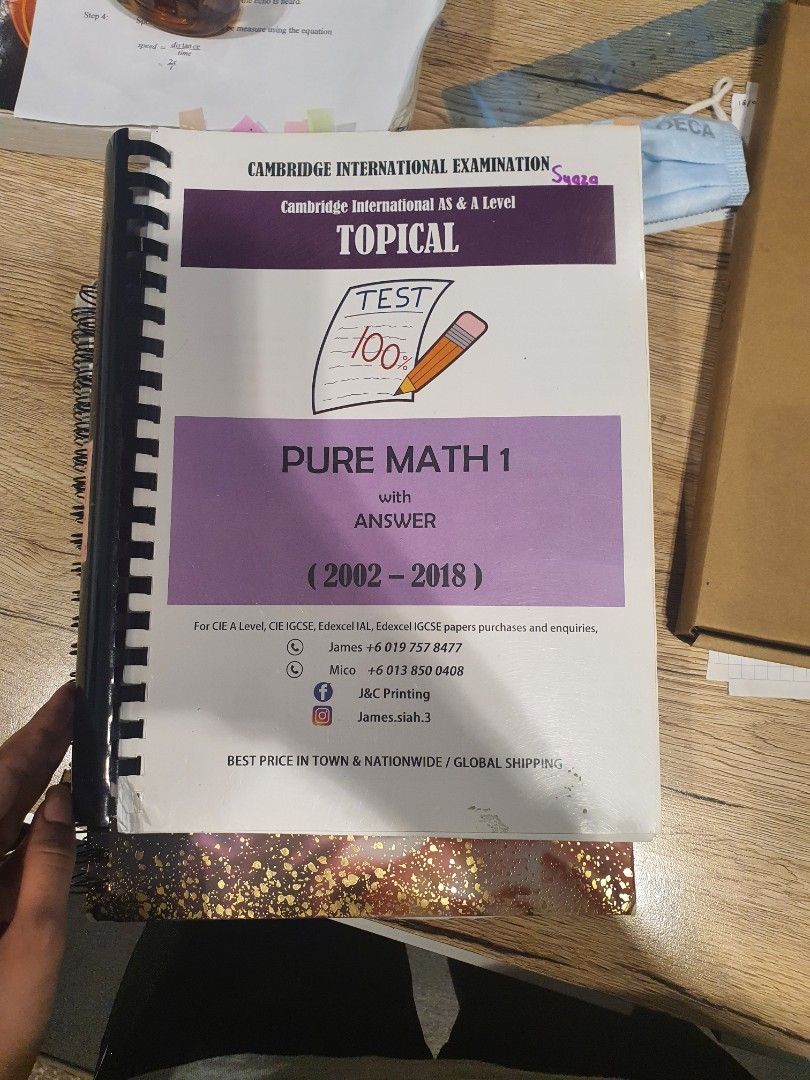 Pure Maths As Topical Past Papers With Answer Hobbies Toys Books Pure Maths As Topical Past Papers With Answer Hobbies Toys Books