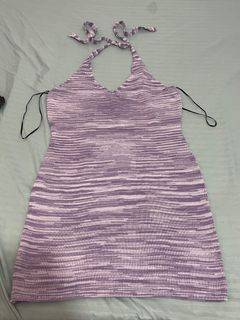 Purple Knitted Dress in H&M Stretchable❤️