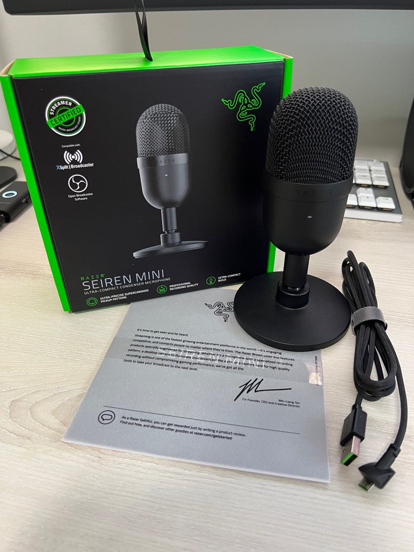 Razer Seiren Mini USB Microphone, Audio, Microphones on Carousell