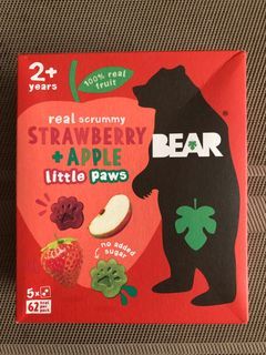 Real Scrummy Strawberry + Apple Little Paws (No Added Sugar) 2+ years