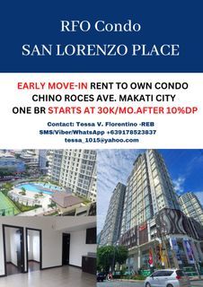 RFO UNITS RENT TO OWN TERMS IN SAN LORENZO PLACE MAKATI CITY 