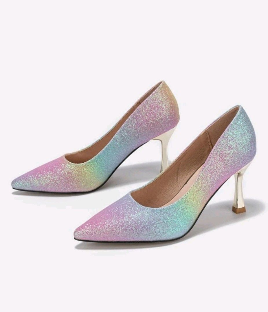 Rainbow heels sales