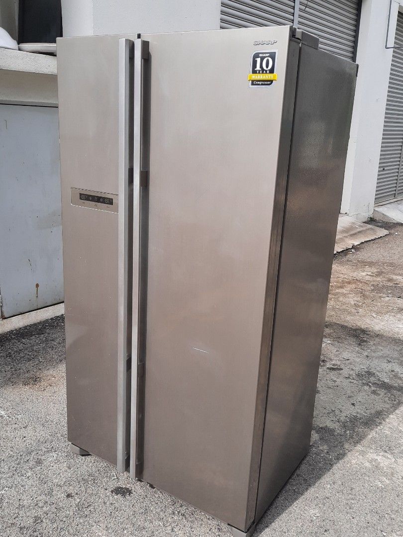 Sharp side by side for sale, TV & Home Appliances, Kitchen Appliances ...