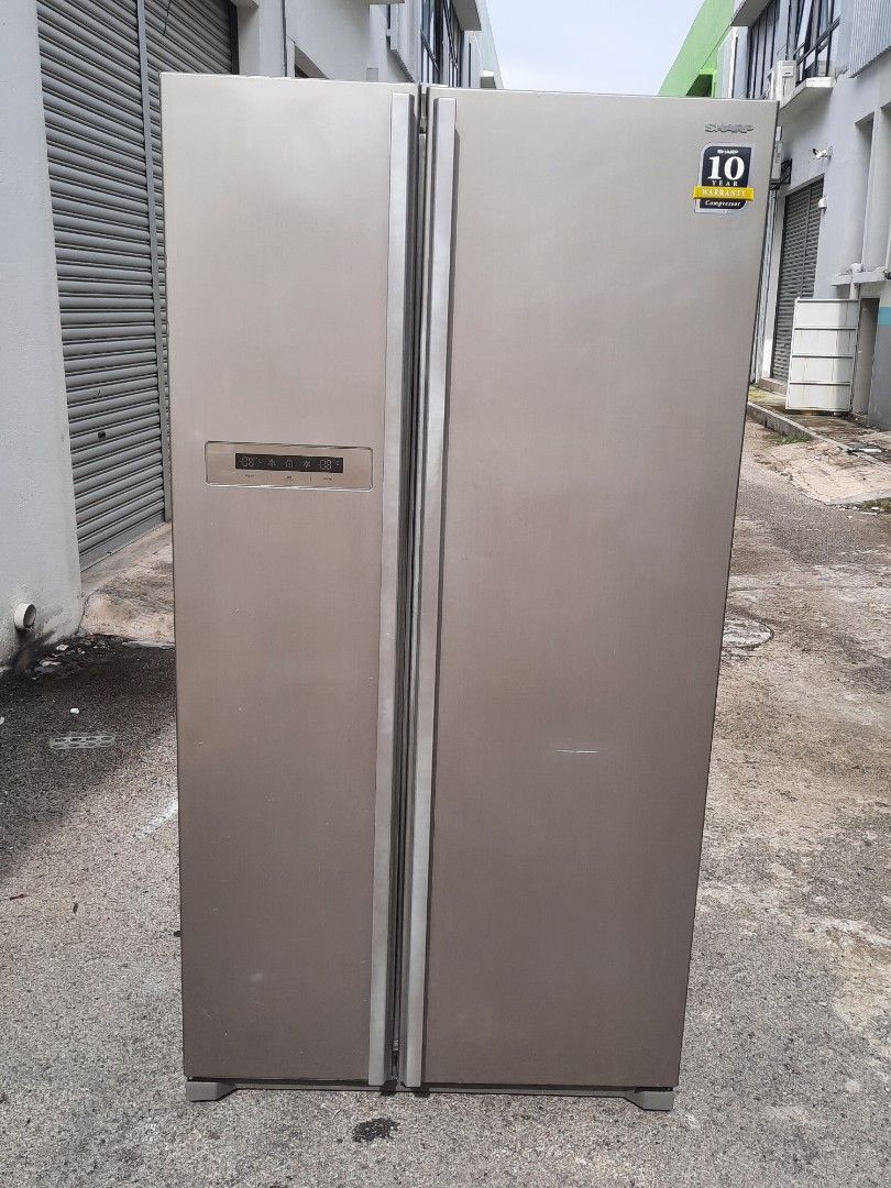 Sharp side by side for sale, TV & Home Appliances, Kitchen Appliances ...