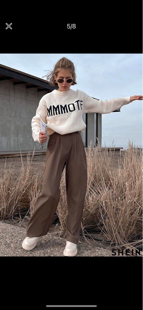 DAZY High Waist Plicated Detail Corduroy Pants  Wide leg pants outfit, Flared  pants outfit, Pleated pants outfit
