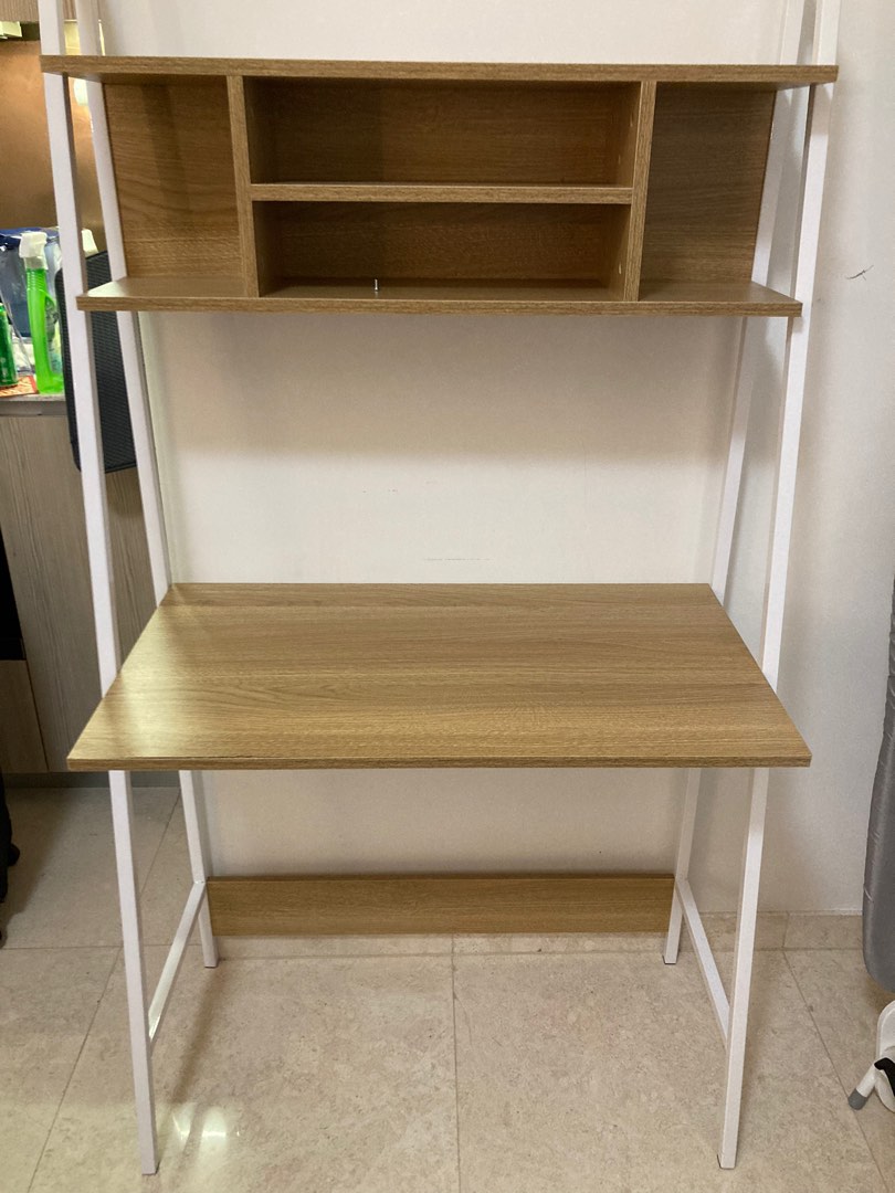 adjustable shelf desk