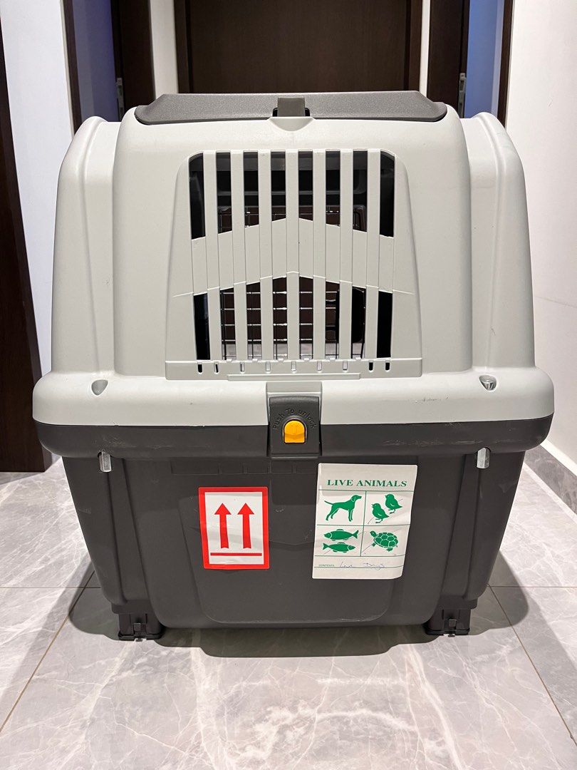 Skudo Dog Transportation Crate with Handles, Pet Supplies, Homes