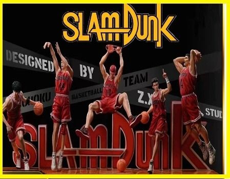 SLAM DUNK 男兒當入樽灌籃高手共5款可動人偶附盒彩繪稀有限量版