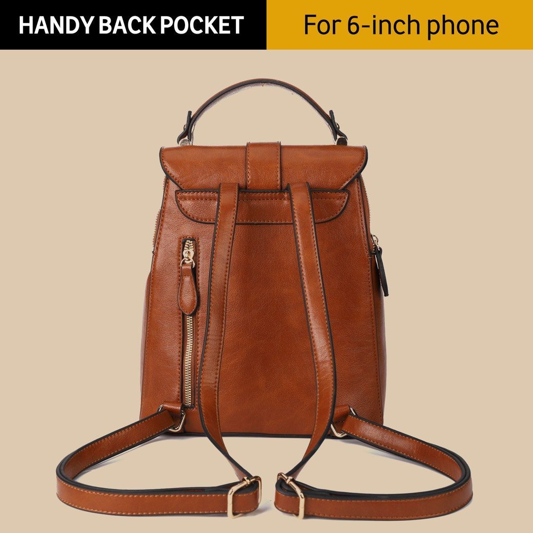 Backpack with sales purse handles