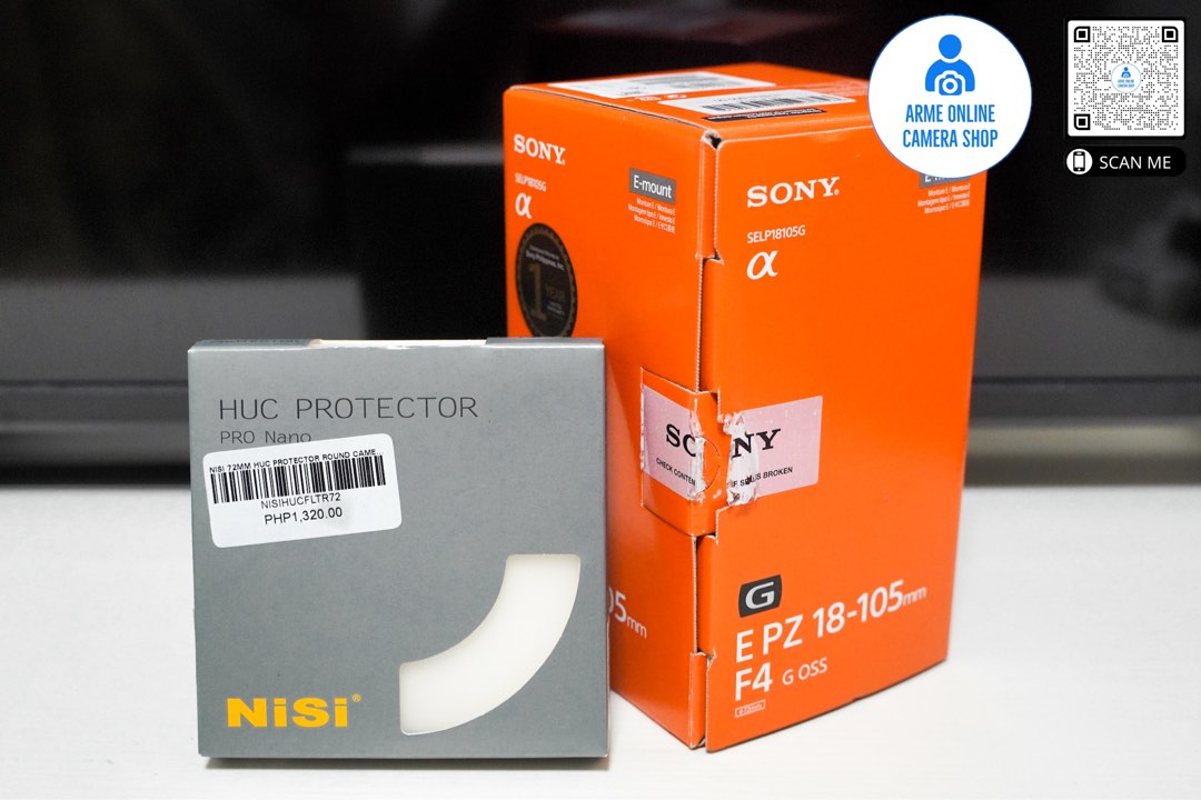 Sony 18105mm F4 Lens (Sony PH unit w/ Original Receipt) + Nisi HUC UV
