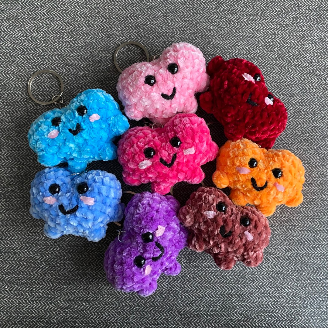 Maxident Crochet Pattern stray kids mini maxident heart ; crochet, amigurumi, handmade gift ...