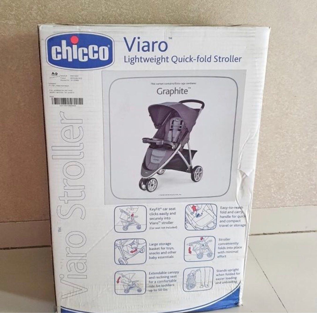 Stroller chicco viaro original lengkap dengan dus dan leaflet book