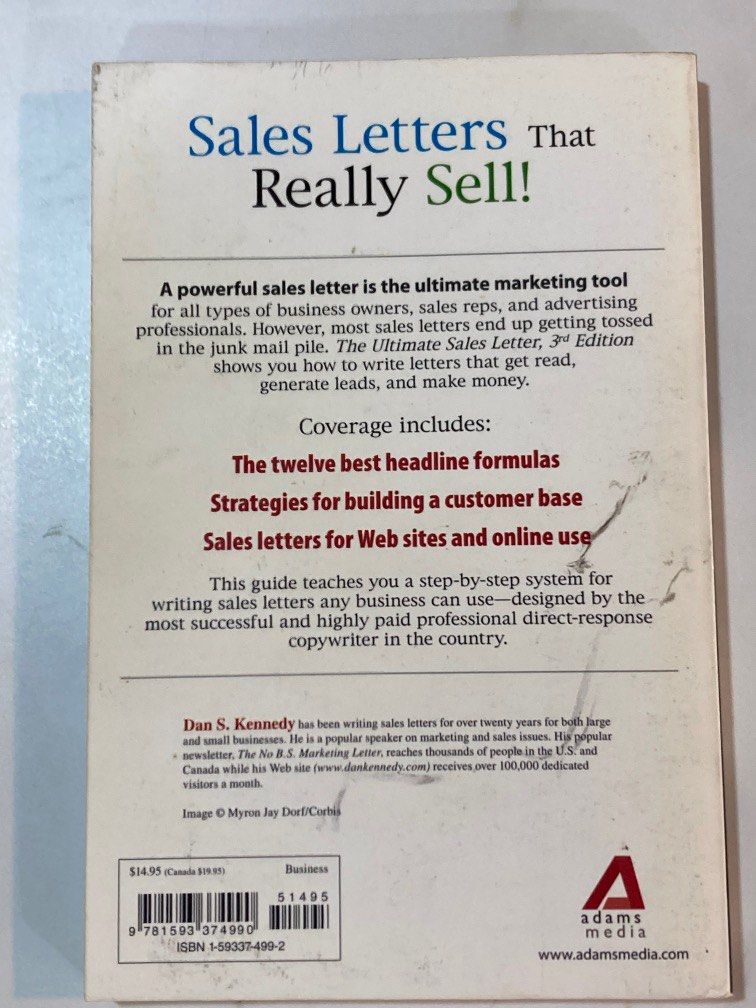 The Ultimate Sales Letter By Dan Kennedy, Hobbies & Toys, Books ...