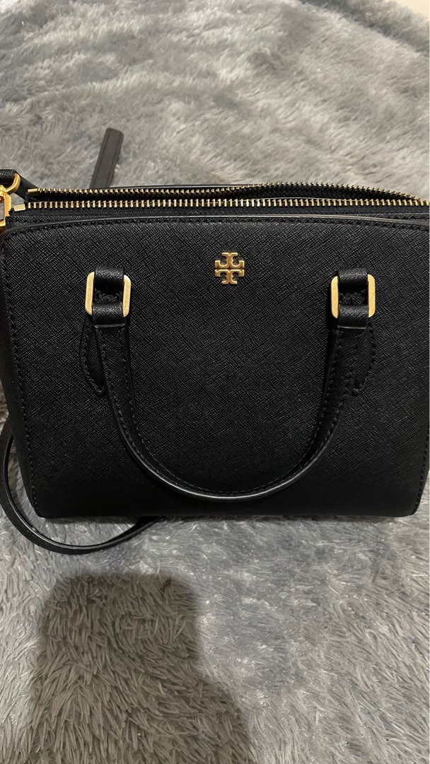 Tory Burch Emerson Mini Top Zip Tote Moose atelieryuwa.ciao.jp