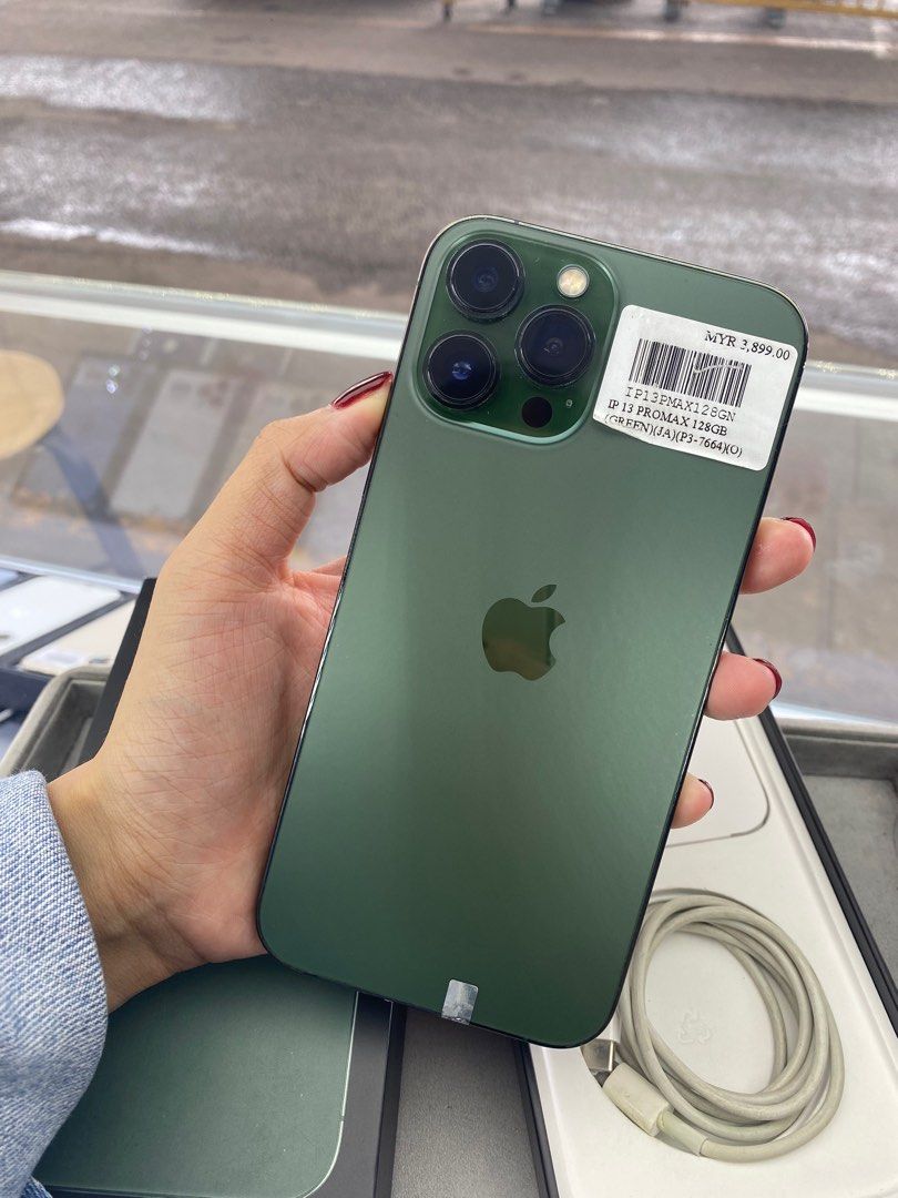 ♻️TRADE IN WELCOME‼️ - USED IPHONE 13 PROMAX 128GB GREEN