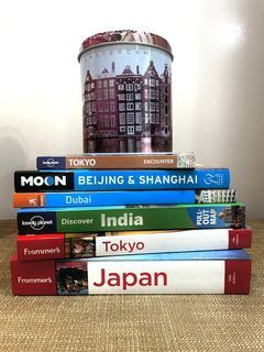 BRAND NEW, NEVER USED BOOKS  LONELY PLANET, OTHERS ( ONE LOT)