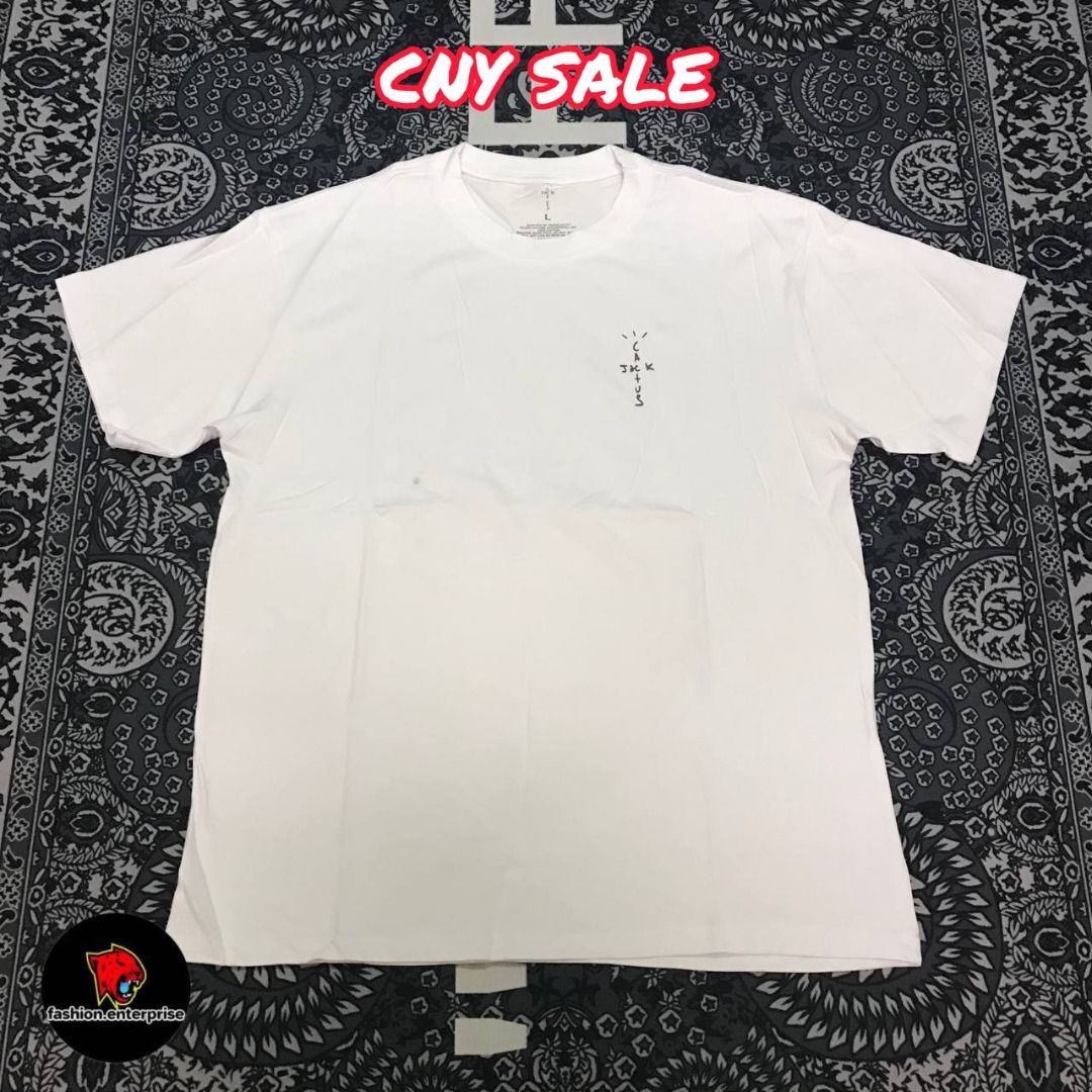 Cactus jack 2025 tee white