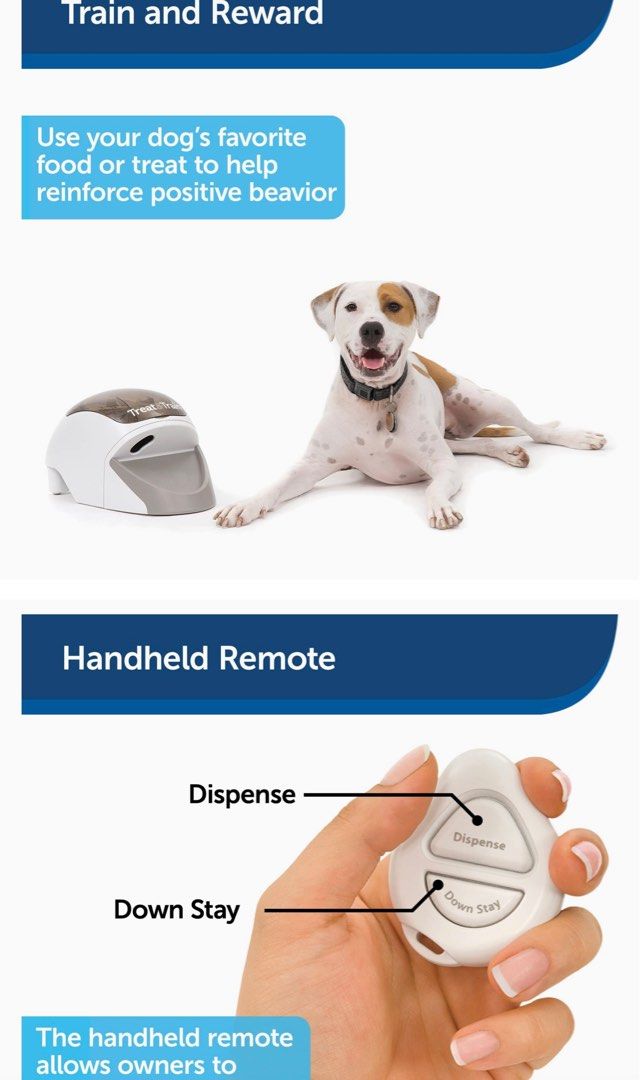 Treat Train Manners Minder Remote Dog Trainer Pet Supplies