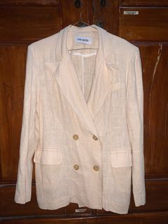 Tweed blazer outer size L-XL