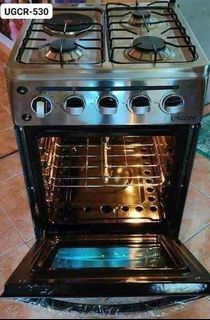 Union gas and electric range stainless steel