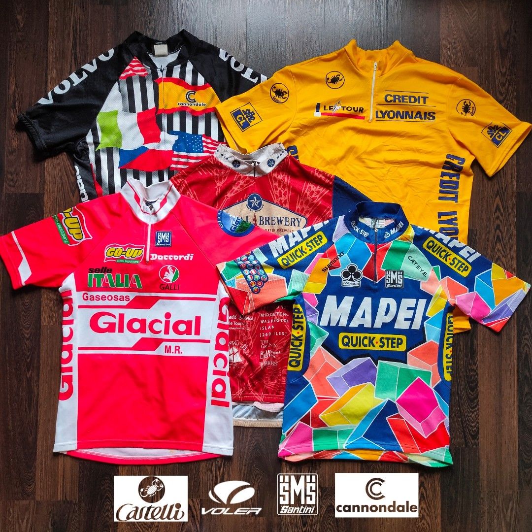 VINTAGE CLASSIC CYCLING JERSEYS Cannondale Santini Castelli