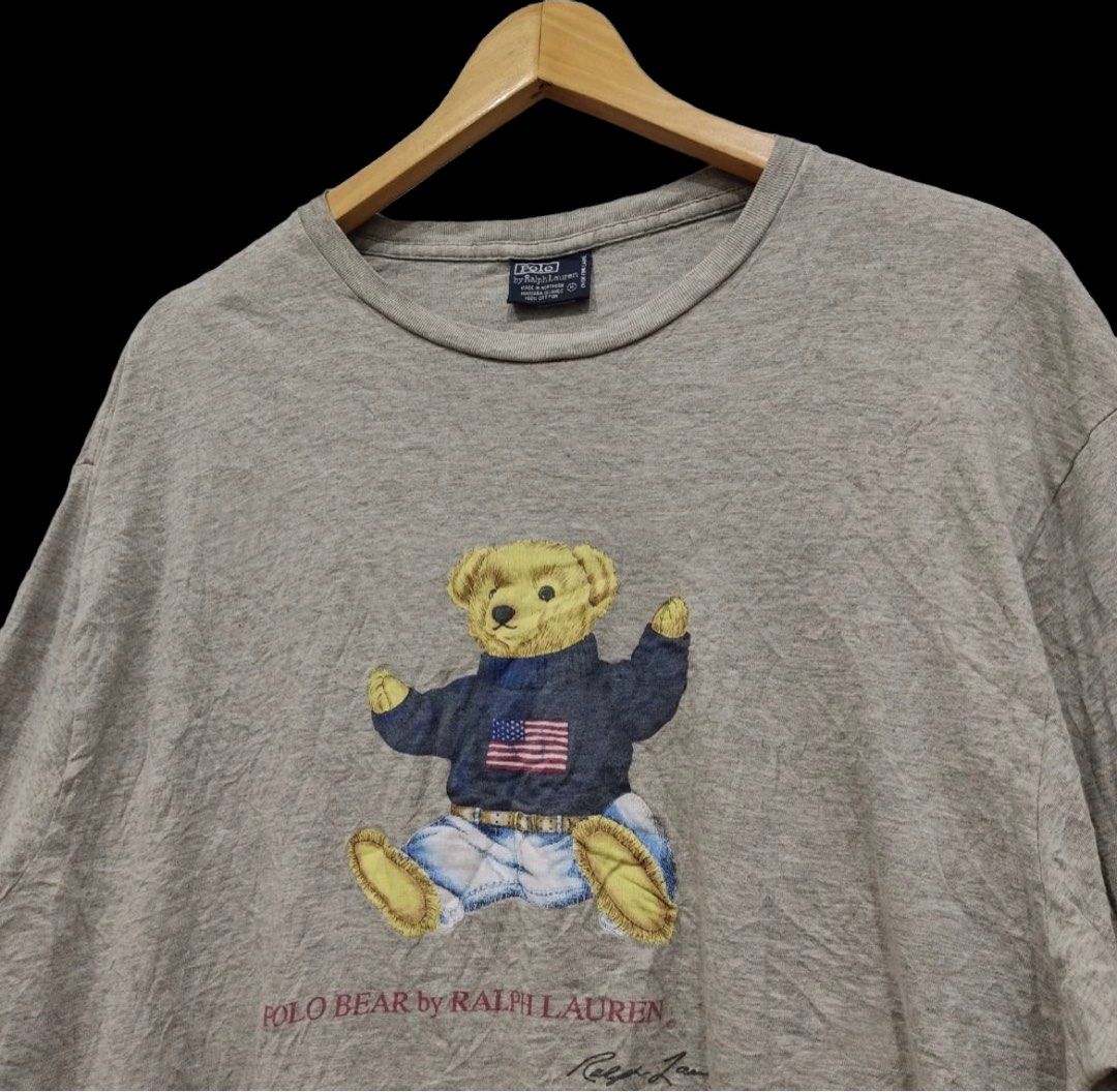 Vintage Polo Bear by Ralph Lauren Long-sleeve Shirt, Men's Fashion ...