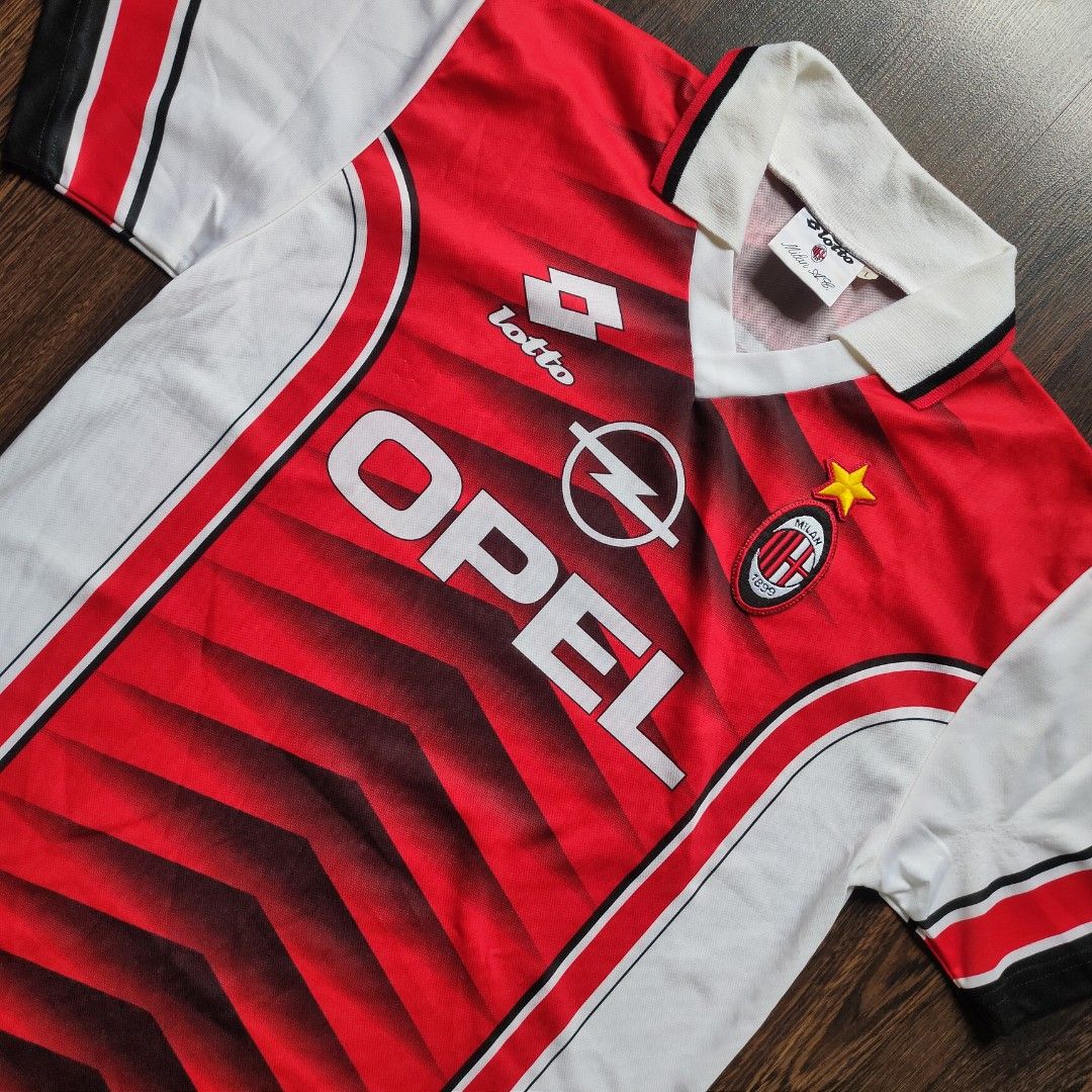 VINTAGE RARE 90's LOTTO AC MILAN FOOTBALL JERSEY | 1996-97 Special