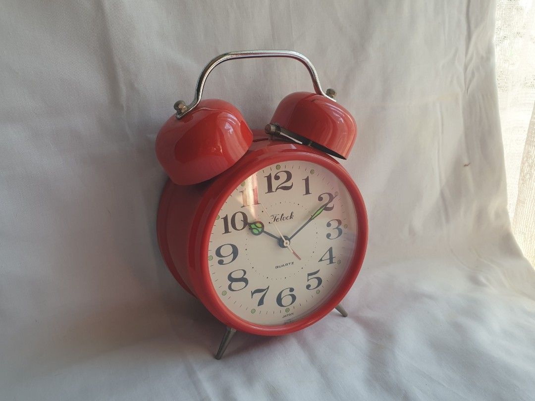 Vintage Telock Desk Alarm Clock, Furniture & Home Living, Home Decor