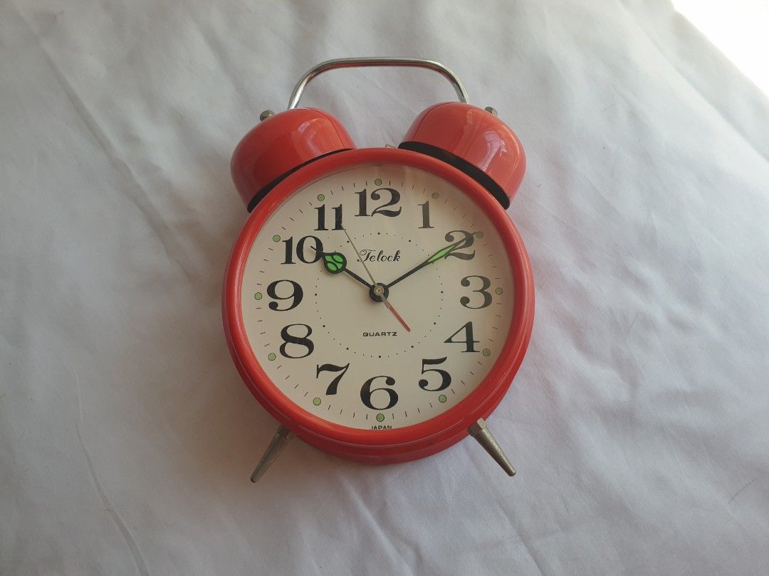 Vintage Telock Desk Alarm Clock, Furniture & Home Living, Home Decor