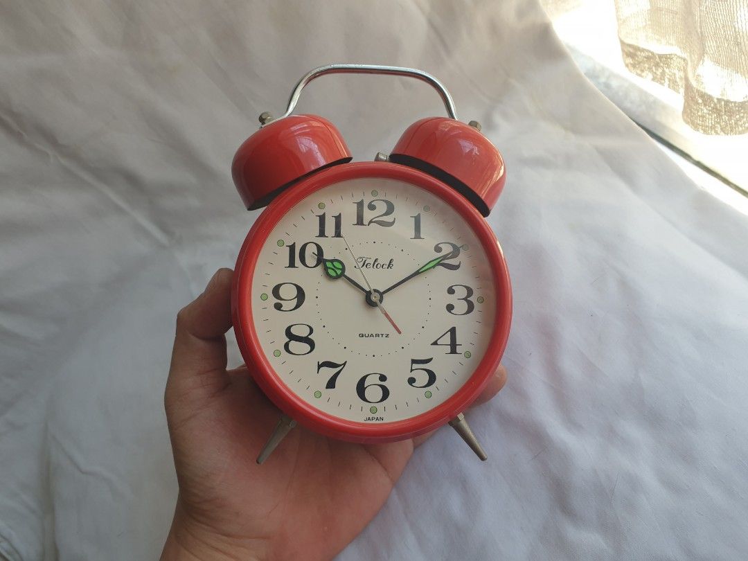 Vintage Telock Desk Alarm Clock, Furniture & Home Living, Home Decor