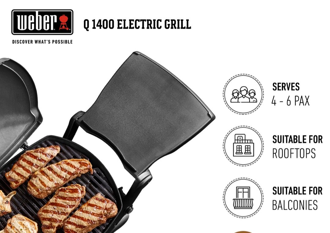 er Q1400 Electric BBQ Grill, TV & Home Appliances, Kitchen