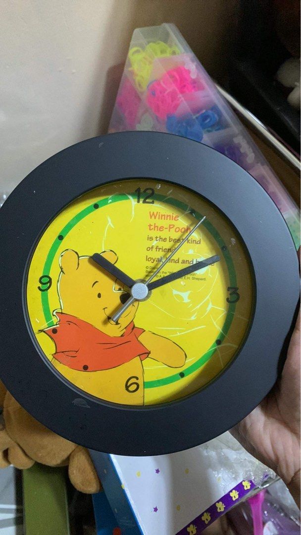 Winnie the pooh wall clock 2 designs with box, Furniture & Home Living